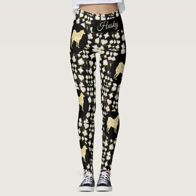 HUSKY BLING LEGGINGS (Front)