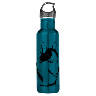Husky Bottle Personalized Husky Dog Water Bottle