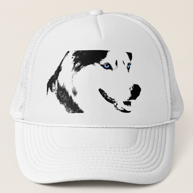 Husky Caps Sled Dog Caps  Husky / Wolf Hats Gifts (Front)