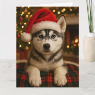 Husky Christmas Card