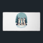 Husky Christmas Choir Desk Mat<br><div class="desc">Husky Christmas Choir</div>