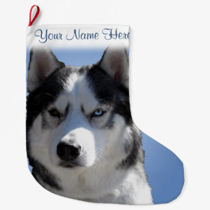 Husky Christmas Stocking Personalized Dog Stocking