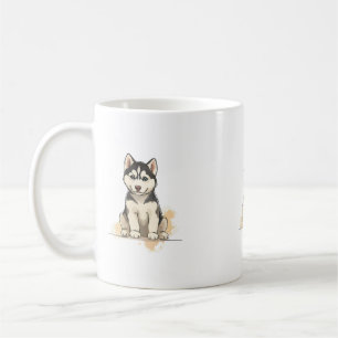 husky coffee mug