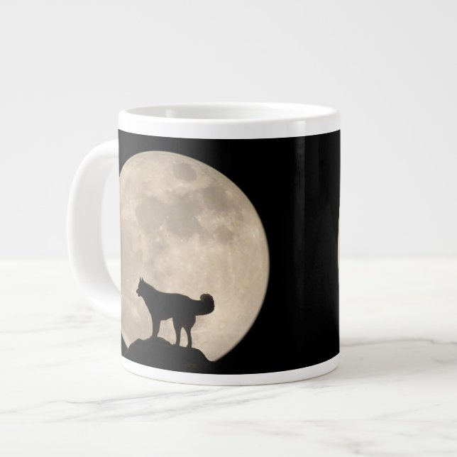 Husky Coffee Mug Siberian Husky Jumbo Cup Sled Chi (Devant gauche)