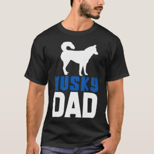 Husky Dad Blue T-Shirt