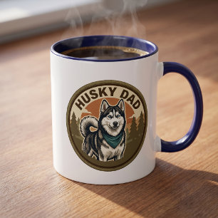 Husky Dad Coffee Mug Siberian Husky Dad Gift