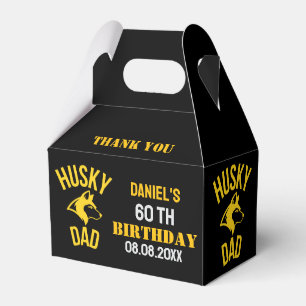 Husky Dad, Dog Dad Birthday     Favor Box