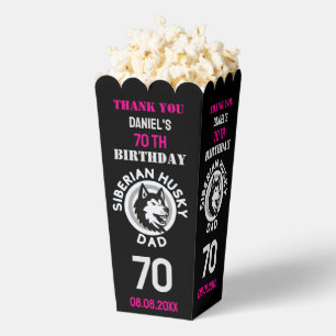Husky Dad, Dog Dad Birthday     Favor Box