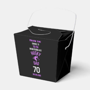 Husky Dad, Dog Dad Birthday     Favour Boxes