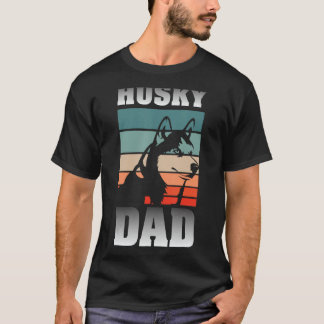Husky Dad Pet Owner Men Dog Animal Lover Siberian T-Shirt