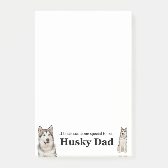 Husky Dad Post-It Notes (Front)