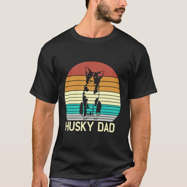 Husky Dad T-Shirt (Front)