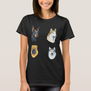 Husky  Doberman Charpei Malamute Pack   263 T-Shirt