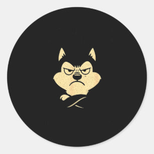 Husky Dog Ain’t Alogizing For I Do When I’m Mad  Classic Round Sticker