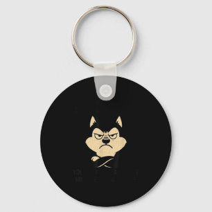 Husky Dog Ain’t Alogizing For I Do When I’m Mad  Keychain