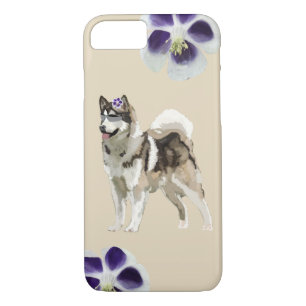 Husky Dog Art Apple iPhone 8/7, Barely There Case-Mate iPhone Case