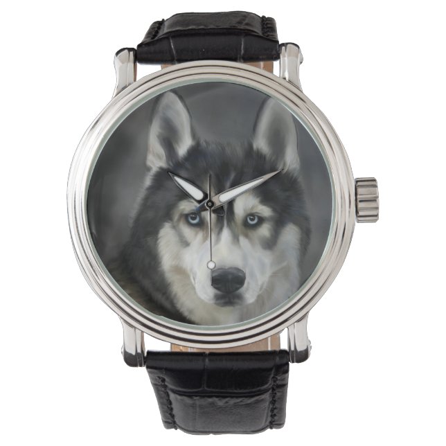 Husky Dog Big Dog Animal Pet Watch (Front)