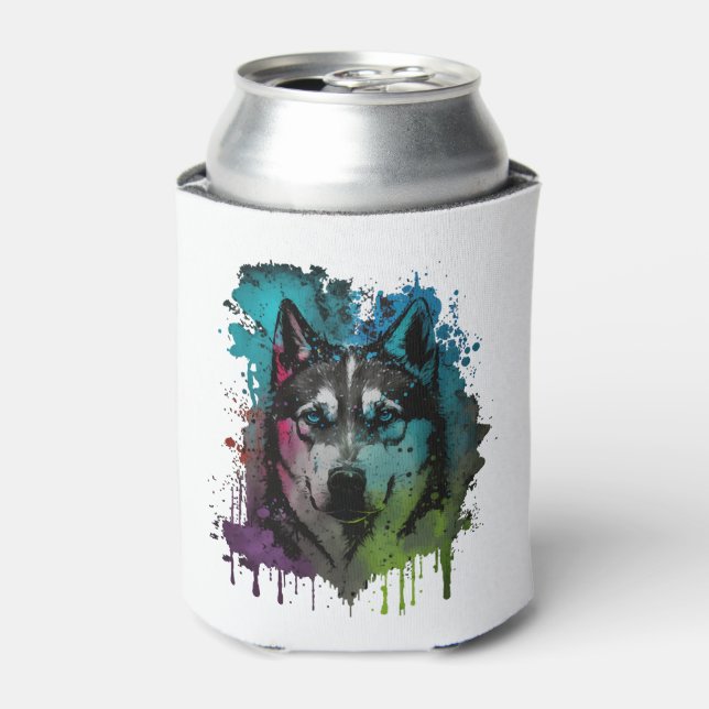 Husky Dog Can Cooler (Can Front)
