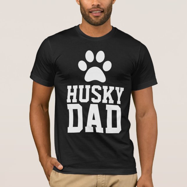 HUSKY DOG DAD T-SHIRTS (Front)