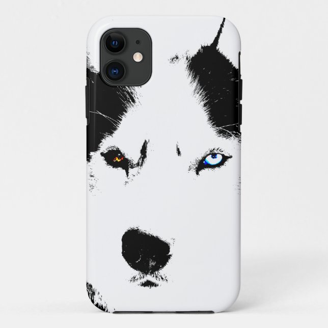 Husky Dog iPhone Cases Husky Malamute Pup Cases (Back)