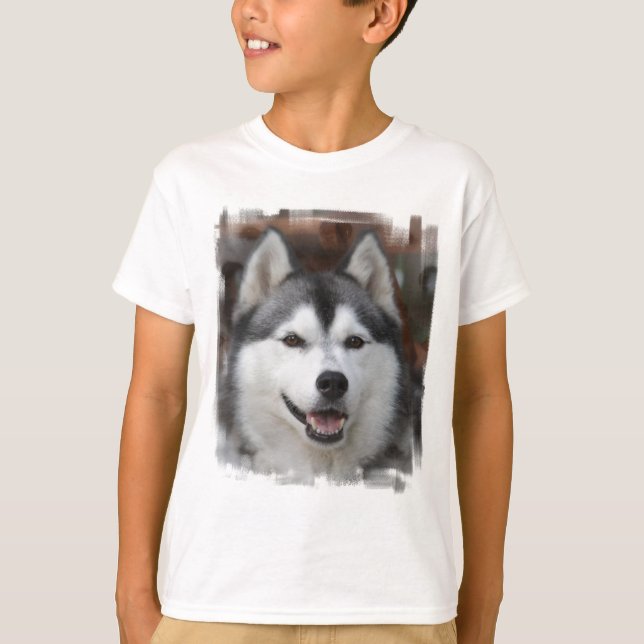 Husky Dog Kid's T-Shirt (Front)