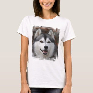 Husky Dog Ladies T-Shirt