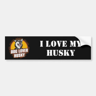 Husky Dog Lover Bumper Sticker