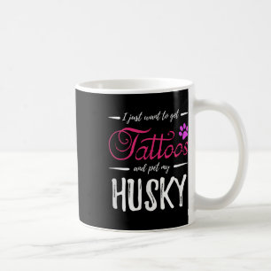 Husky Dog Lover Tattoo Funny Dog Mom Gift Idea Coffee Mug
