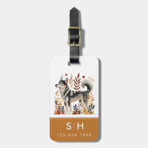 Husky Dog Luggage Tag
