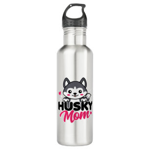 Husky Dog Mom Cute Kawaii Design 710 Ml Water Bottle