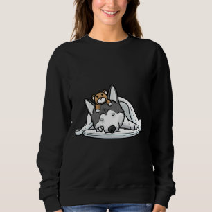 Husky Dog Official Sleeping Pajama Siberian Sweatshirt