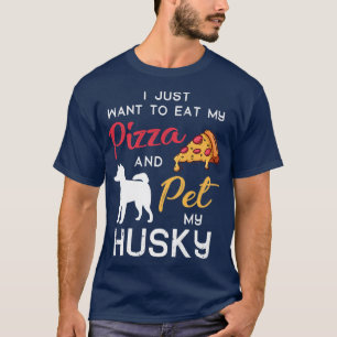 Husky Dog Pizza Lover Owner Christmas Birthday Gif T-Shirt
