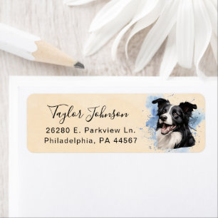 Husky Dog Return Address Label