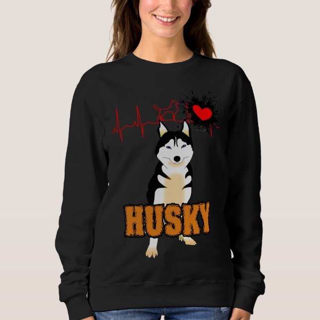 Husky Dog     Sweatshirt (Front)