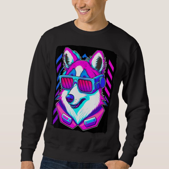 Husky Dog Sweatshirt (Front)