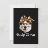 Husky Dog Wearing Headband | Dog Day Gift