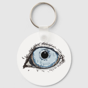 Husky Eye Keychain