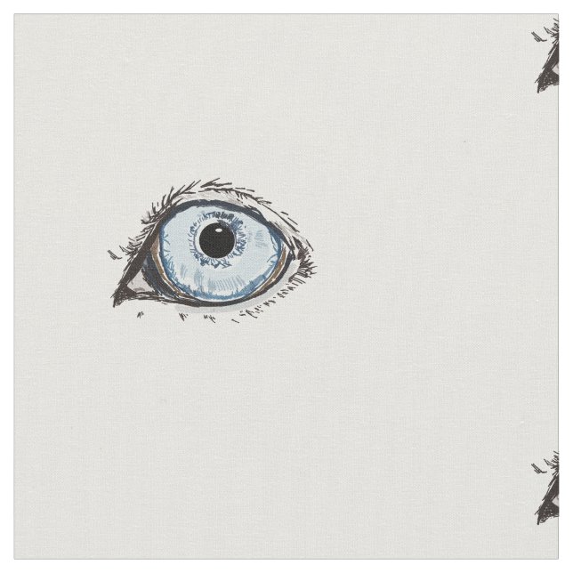 Husky Eye Pattern Fabric (Close Up)