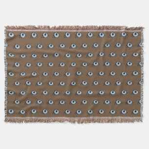 Husky Eye Pattern Throw Blanket