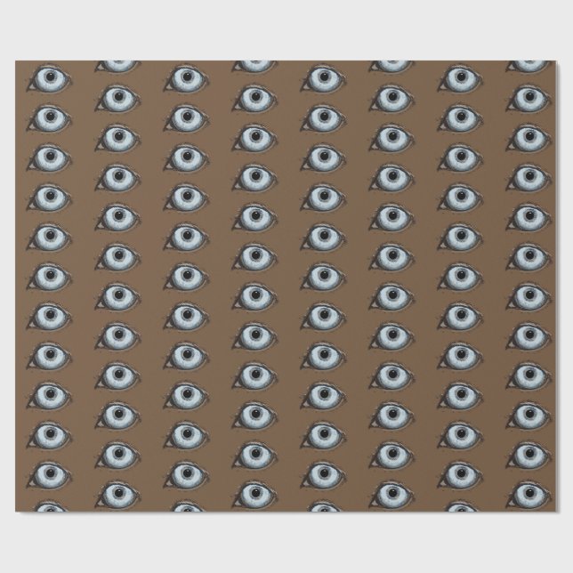 Husky Eye Pattern Wrapping Paper (Flat)