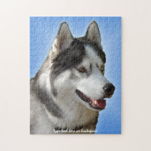 Husky Eyes Puzzle Personalized Sled Dog Puzzles