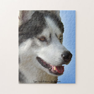 Husky Eyes Puzzle Personalized Sled Dog Puzzles