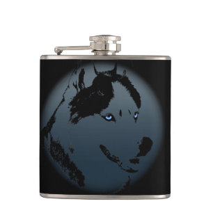 Husky Flask Custom Siberian Husky Drink Flask