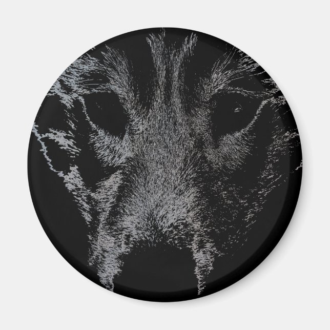 Husky Fridge MagnetSled Chien Loup Magnet / Cadeau (Devant)