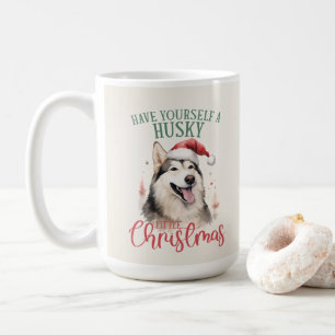Husky Funny Dog Pun Christmas Coffee Mug