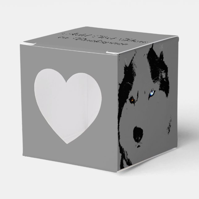 Husky Gift Box Personalize Husky Malamute Gift Box (Front Side)