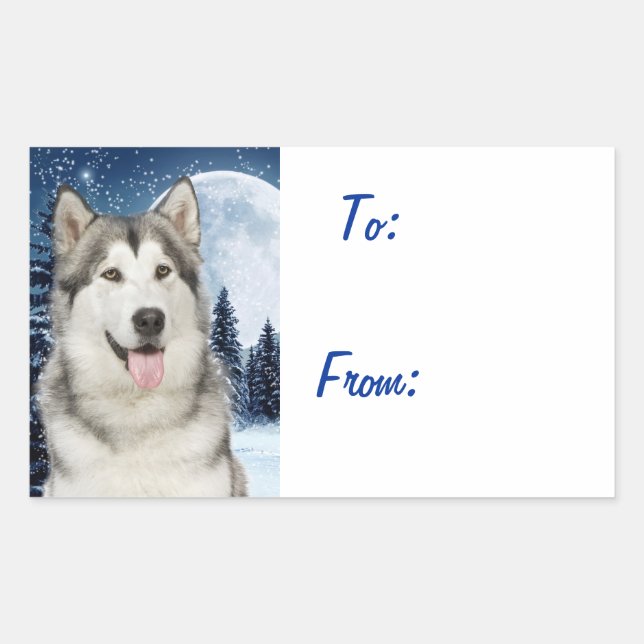Husky Gift Stickers (Front)