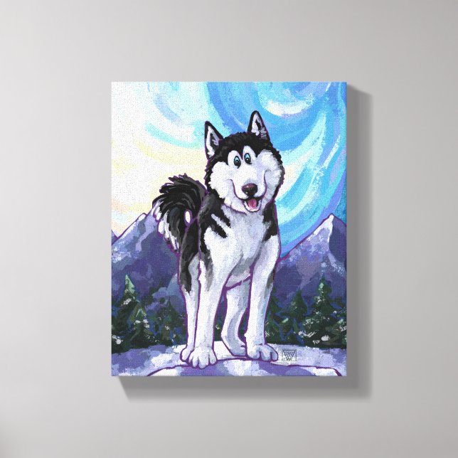 Husky Gifts & Accessories Canvas Print (Front)