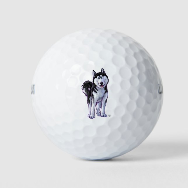 Husky Gifts & Accessories Golf Balls (Front)