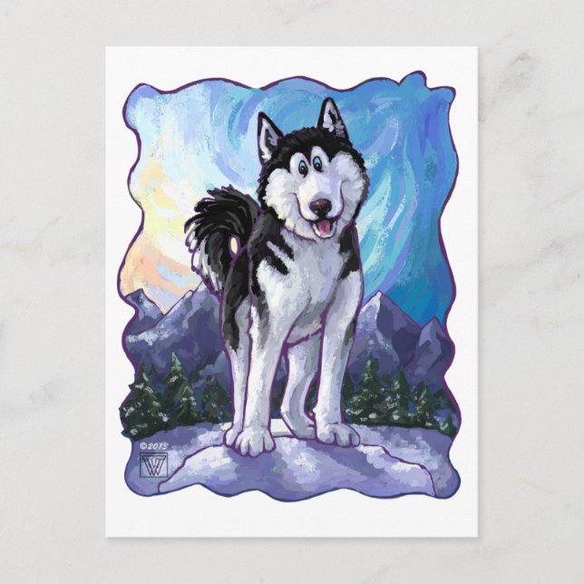 Husky Gifts & Accessories Postcard (Front)
